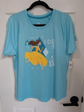 Disney Princess 10K 'I Did It!' Light Blue Race Shirt SZ-XL